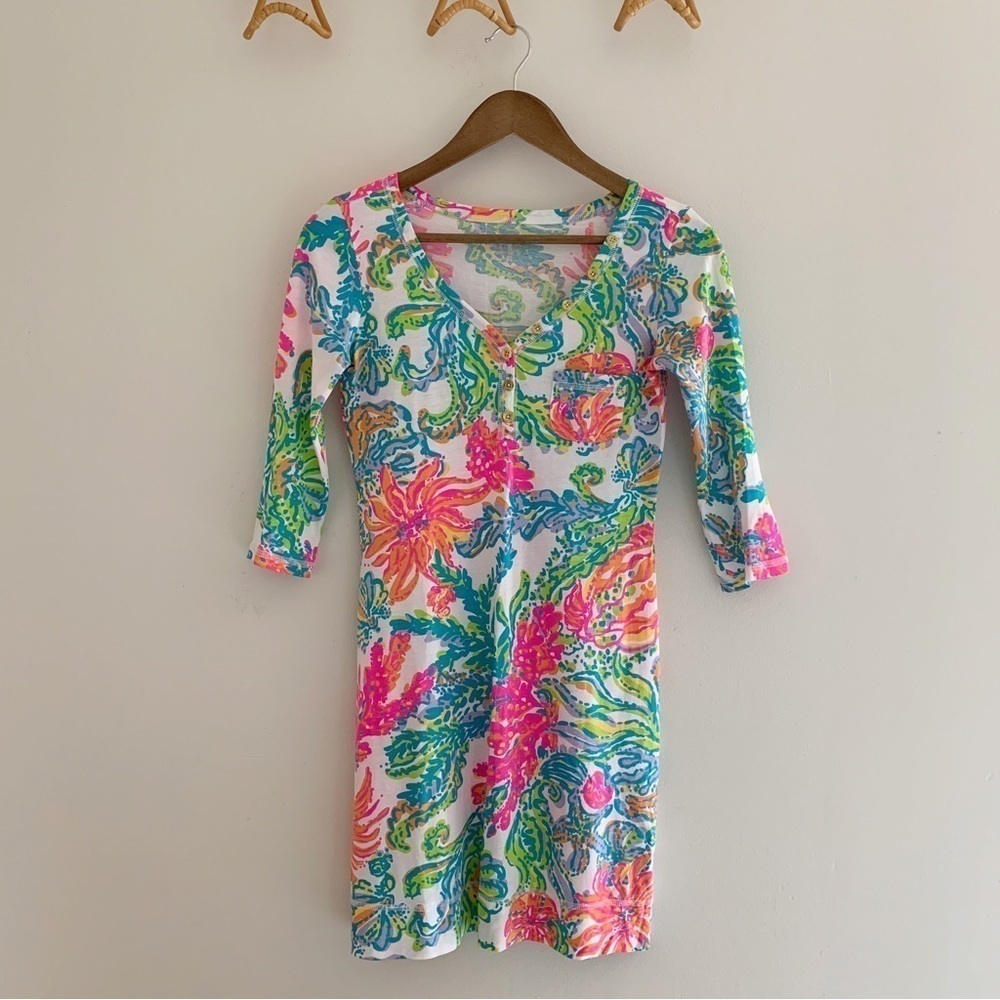Lilly Pulitzer Resort White Casa Marina Palmetto Dress XXS Preppy Summer
